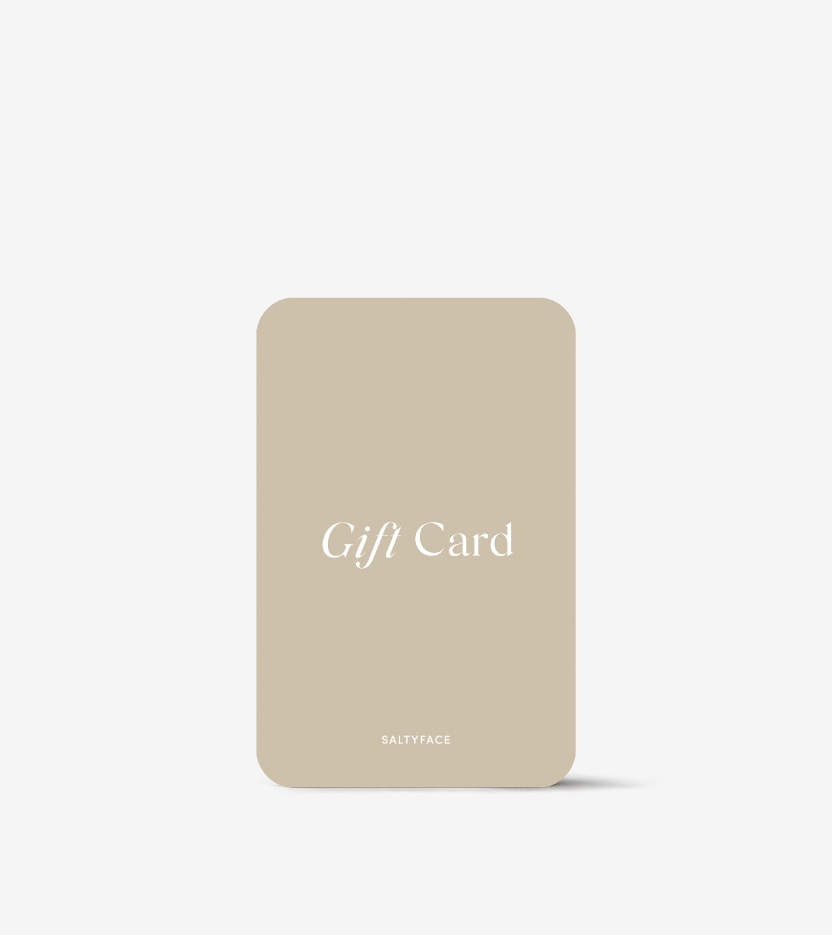 Beige Saltyface Giftcard 